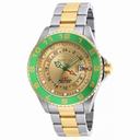 Invicta Pro Diver GMT Gold Dial Two-tone Men's Watch 18245