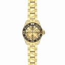Invicta Pro Diver Gold Dial Gold-plated Ladies Watch 19819
