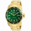 Invicta Pro Diver Green Dial Gold Tone Men's Watch 20098