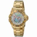 Invicta Pro Diver Mother of Pearl Dial Gold-plated Men's Watch 17698