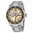 Invicta Pro Diver Multi-Function Champagne Dial Stainless Steel Men's Watch 15337