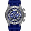 Invicta Pro Diver XL Chronograph Blue and Silver Dial Blue Silicone Men's Watch 14973
