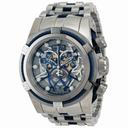 Invicta Reserve Bolt Chronograph Perforated Dial Stainless Steel Men's Watch