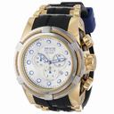 Invicta Reserve Bolt Chronograph Silver Dial Black Polyurethane Men's Watch 14075
