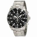 Invicta Reserve Chronograph Black Dial Stainless Steel Men's Watch 1020