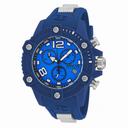 Invicta Reserve Chronograph Blue Dial Blue Polyurethane Men's Watch 17290