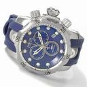 Invicta Reserve Chronograph Blue Dial Blue Rubber Men's Watch 6111