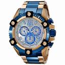 Invicta Reserve Chronograph Blue Mother of Pearl Dial Two-tone Men's Watch