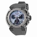 Invicta Reserve Chronograph Platinum Mother of Pearl Dial Grey Polyurethane Men's Watch 18343