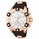 Invicta Reserve Chronograph Silver Dial Black Polyurethane Men's Watch 80365