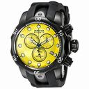 Invicta Reserve Chronograph Yellow Dial Black Rubber Men's Watch 5736