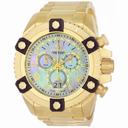 Invicta Reserve Collection Arsenal Chronograph Mother of Pearl Dial Gold-plated Men's Watch 0341