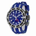 Invicta Reserve Collection Chronograph Blue Rubber Men's Watch 6433