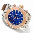 Invicta Reserve Subaqua Chronograph Blue Dial Rose Gold-tone Men's Watch 10081