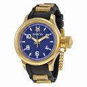 Invicta Russian Diver Blue Carbon Fiber Dial Black Polyurethane Men's Watch 17947