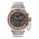 Invicta Russian Diver Chronograph Black Dial 18Rose Gold Ion-plated Men's Watch 15556
