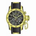 Invicta Russian Diver Chronograph Black Dial Black Polyurethane Men's Watch 15562