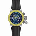 Invicta Russian Diver Chronograph Blue Dial Black Silicone Men's Watch 21630