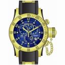 Invicta Russian Diver Chronograph Blue Dial Brown Polyurethane Men's Watch 15563