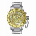 Invicta Russian Diver Chronograph Gold Dial Stainless Steel Men's Watch 15554