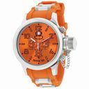 Invicta Russian Diver Chronograph Orange Dial Orange Rubber Men's Watch 1346