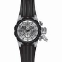 Invicta Russian Diver Chronograph Silver Dial Black Silicone Men's Watch 21677
