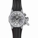 Invicta Russian Diver Chronograph Silver Dial Black Silicone Men's Watch 21680