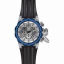 Invicta Russian Diver Chronograph Silver Dial Black Silicone Men's Watch 21681