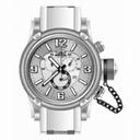 Invicta Russian Diver Chronograph Silver Dial White Rubber Men's Watch 11365
