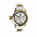 Invicta Russian Diver Gold Dial White Rubber Mid-Size Watch 1815