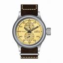 Invicta Russian Diver Ivory Dial Brown Leather Men's Watch 19498