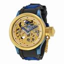 Invicta Russian Diver Mechanical Black Polyurethane Men's Watch 17269