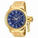 Invicta Russian Diver Multi-Function Blue Dial 18kt Gold-plated Men's Watch 17667