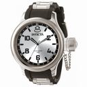 Invicta Russian Diver Silver Dial Black Polyurethane Men's Watch 1435