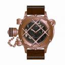 Invicta Russian Diver Skeleton Dial Brown Leather Men's Watch 14628