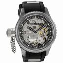 Invicta Russian Diver Skeleton Mechanical Rubber Strap Men's Watch 1848