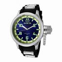 Invicta Russsian Diver Blue Dial Black Polyurethane Men's Watch 1434