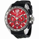 Invicta S1 Racing Chronograph Red Dial Stainless Steel Men's Watch 1452