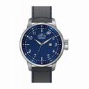 Invicta S1 Rally Blue Dial Grey Leather Men's Watch 19613