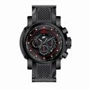 Invicta S1 Rally Chronograph Black Carbon Fiber Dial Black Ion-plated and Black Polyurethane Men's Watch 19323