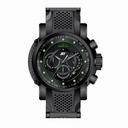Invicta S1 Rally Chronograph Black Carbon Fiber Dial Black Ion-plated and Black Polyurethane Men's Watch 19325