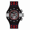 Invicta S1 Rally Chronograph Black Dial Black Leather Men's Watch 19174