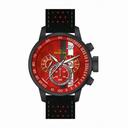Invicta S1 Rally Chronograph Red Dial Black and Red Leather Men's Watch 19291