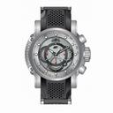 Invicta S1 Rally Chronograph Silver Carbon Fiber Dial Stainless Steel and Black Polyurethane Men's Watch 19318