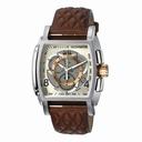 Invicta S1 Rally Chronograph Silver Dial Brown Leather Men's Watch 5402