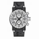 Invicta S1 Rally Chronograph Silver-tone Dial Black Polyurethane Band Men's Watch 14184