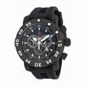 Invicta Sea Base Chronograph Black Dial Black Polyurethane Men's Watch 14284