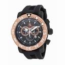Invicta Sea Base Chronograph Black Dial Black Polyurethane Men's Watch 14288