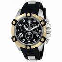 Invicta Sea Base Chronograph Black Dial Black Polyurethane Men's Watch 17974