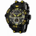 Invicta Sea Hunter Chronograph Black Dial Black Rubber Men's Watch 12258